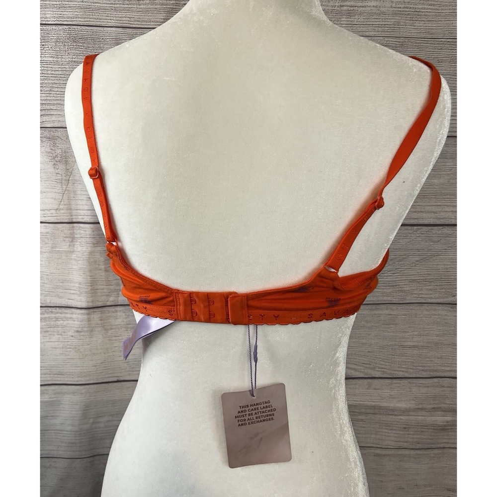 NWT Savage X Fenty Unlined Plunge Bra – Orange & Purple, Size 36A - Picture 2 of 8